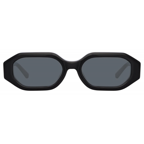 The Attico Irene Angular Sunglasses In Black Attico C Sun