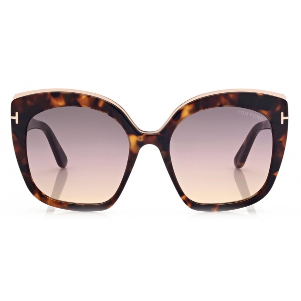 Tom Ford Chantalle Sunglasses Butterfly Sunglasses Havana