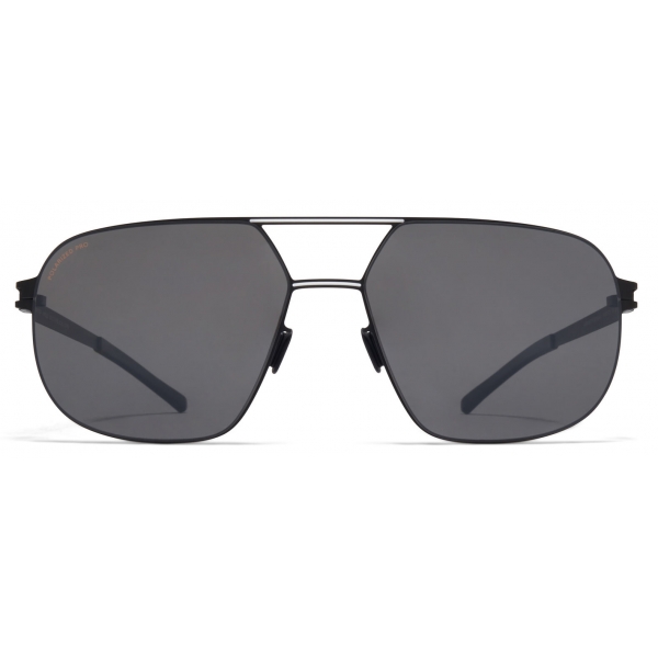 Mykita Angus No Black White Polarized Pro Hi Con Grey Metal