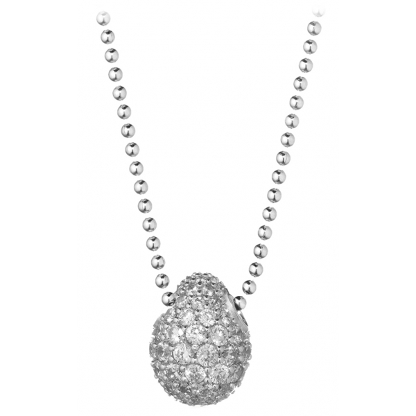 Tsars Collection Collana In Argento 9nine Bianca Handmade In Swiss