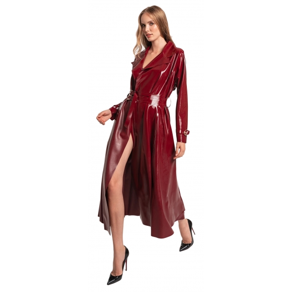 Belarex Monaco Coat Dark Red Coat Lingerie Luxury Exclusive