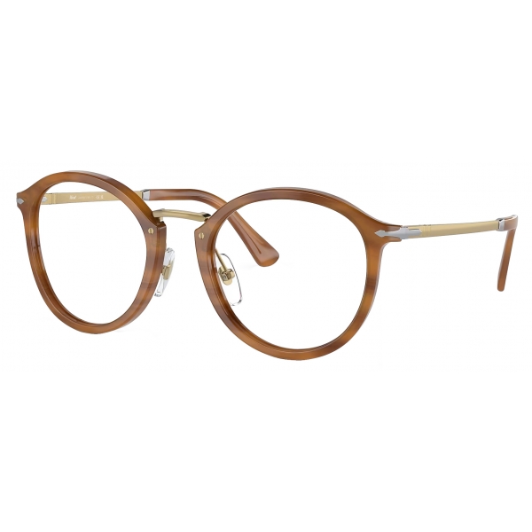 Persol PO3309V Vico Striped Brown Optical Glasses Persol