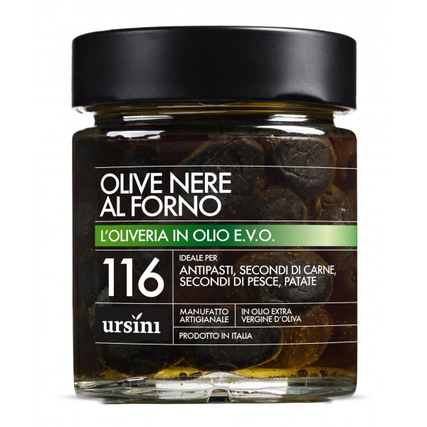 Ursini Olive Nere Al Forno 116 In Olio Extravergine Oliveria