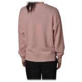 Elisabetta Franchi - Sweater Wide Sleeves - Pink - Sweater - Made in Italy - Luxury Exclusive Collection
