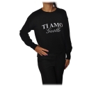 Gaëlle Paris - Sweater Wide Sleeves - Black - Sweater - Made in Italy - Luxury Exclusive Collection