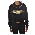 Gaëlle Paris - Long Sleeve Crew-Neck Sweatshirt - Black - Sweatshirt - Made in Italy - Luxury Exclusive Collection