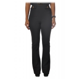Elisabetta Franchi - High-Waisted with Flared Leg - Black - Trousers - Made in Italy - Luxury Exclusive Collection