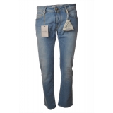 Jacob Cohën - 5 Pockets Jeans Straight Leg - Light Denim - Trousers - Made in Italy - Luxury Exclusive Collection