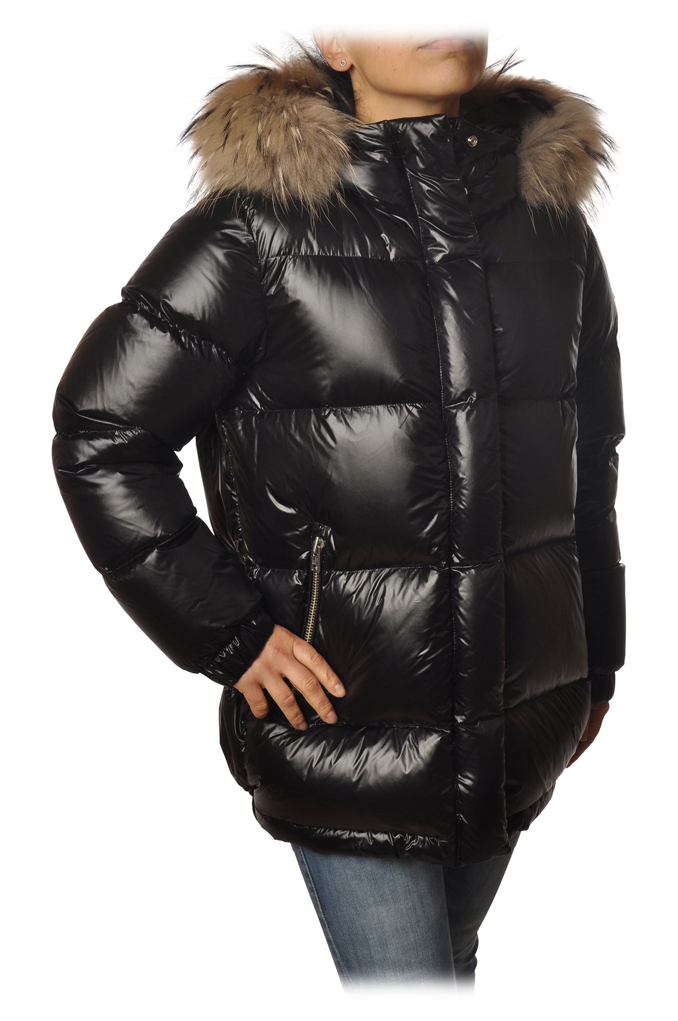 Kelder Arab Eenheid Woolrich - Aliquippa Parka with Fur-trimmed Hood- Black - Jacket - Luxury  Exclusive Collection - Avvenice