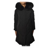 Woolrich - Keystone Parka with Hood plus Tone-on-tone Edged Fur- Black - Jacket - Luxury Exclusive Collection
