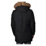 Woolrich - Polar Parka with Hood and Removable Fur - Blue - Jacket - Luxury Exclusive Collection