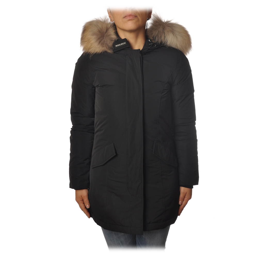 Woolrich - Luxury Arctic Parka With Racoon Fur - Black - Jacket ...