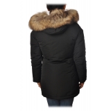 Woolrich -  Arctic Parka Luxury Pelliccia Racoon - Nero - Giacca - Luxury Exclusive Collection