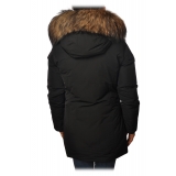 Woolrich - Arctic Parka with Hood and Contrasting Color Fur - Black - Jacket - Luxury Exclusive Collection