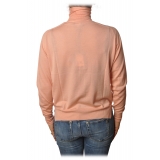 Elisabetta Franchi - High Neck Pullover - Antique Pink - Sweater - Made in Italy - Luxury Exclusive Collection