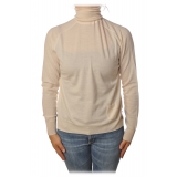 Elisabetta Franchi - High Neck Pullover - Butter - Sweater - Made in Italy - Luxury Exclusive Collection