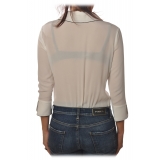 Elisabetta Franchi - Shirt with 3/4 Sleeve - White - Shirt - Made in Italy - Luxury Exclusive Collection