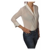 Elisabetta Franchi - Shirt with 3/4 Sleeve - White - Shirt - Made in Italy - Luxury Exclusive Collection