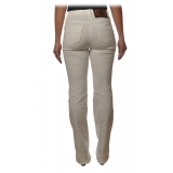 Elisabetta Franchi - High-Waisted Flare Jeans - White - Trousers - Made in Italy - Luxury Exclusive Collection