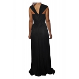 Elisabetta Franchi - Long Model with Bodice - Black - Dress - Made in Italy - Luxury Exclusive Collection