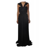 Elisabetta Franchi - Long Model with Bodice - Black - Dress - Made in Italy - Luxury Exclusive Collection