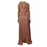 Elisabetta Franchi - Long Model with Bodice - Pink - Dress - Made in Italy - Luxury Exclusive Collection