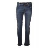 Jacob Cohën - 5 Pockets Jeans Slim Fit - Medium Denim - Trousers - Made in Italy - Luxury Exclusive Collection