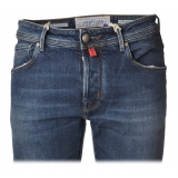 Jacob Cohën - Jeans 5 Tasche Slim Fit - Denim Medio - Pantaloni - Made in Italy - Luxury Exclusive Collection