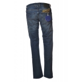 Jacob Cohën - Jeans 5 tasche Slim Fit - Denim Medio-Chiaro - Pantaloni - Made in Italy - Luxury Exclusive Collection