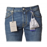 Jacob Cohën - 5 Pocket Jeans Straight Leg - Light Blue Denim - Trousers - Made in Italy - Luxury Exclusive Collection