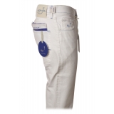 Jacob Cohën - Pantalone 5 Tasche Gamba Dritta - Bianco Ottico - Pantaloni - Made in Italy - Luxury Exclusive Collection