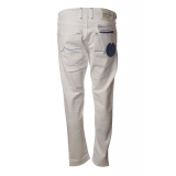 Jacob Cohën - 5-Pocket Trousers Straight Leg - Optical White - Trousers - Made in Italy - Luxury Exclusive Collection