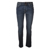 Jacob Cohën - 5 Pockets Jeans Straight Leg - Medium-Light Denim - Trousers - Made in Italy - Luxury Exclusive Collection