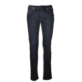 Jacob Cohën - Jeans 5 Tasche Slim Fit - Denim Scuro - Pantaloni - Made in Italy - Luxury Exclusive Collection