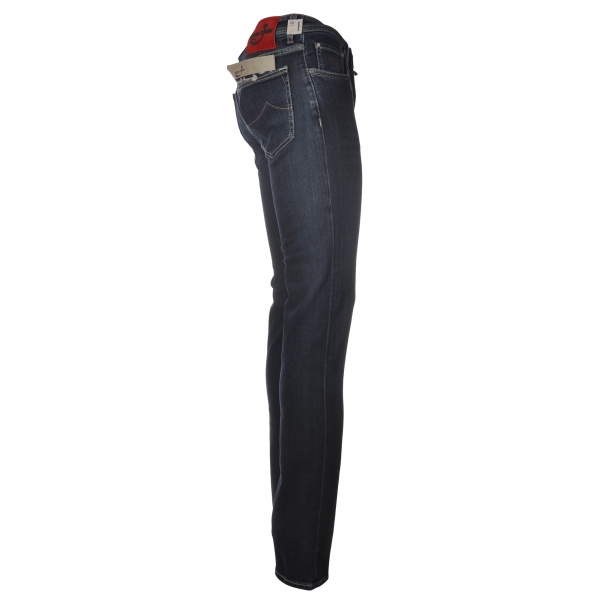 Jacob Cohën - 5 Pockets Jeans Slim Fit - Dark Denim - Trousers - Made in Italy - Luxury Exclusive Collection