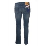 Jacob Cohën - 5 Pockets Jeans Slim Fit with Rips - Light Denim - Trousers - Made in Italy - Luxury Exclusive Collection