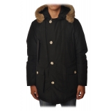 Woolrich - Long Artic Parka DF with Fur-trimmed Hood- Black - Jacket - Luxury Exclusive Collection