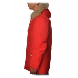 Woolrich - Long Artic Parka DF with Fur-trimmed Hood- Red - Jacket - Luxury Exclusive Collection
