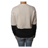 Gaëlle Paris - Long Sleeve Crewneck Pullover - Black - Sweater - Made in Italy - Luxury Exclusive Collection