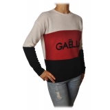 Gaëlle Paris - Long Sleeve Crewneck Pullover - Black - Sweater - Made in Italy - Luxury Exclusive Collection