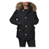 Woolrich - Artic Anorak Parka  with Fur-trimmed Hood - Blue - Jacket - Luxury Exclusive Collection