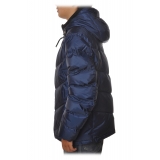 Woolrich - Short Down Hooded Jacket Chevron  - Aviation - Jacket - Luxury Exclusive Collection