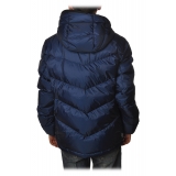 Woolrich - Short Down Hooded Jacket Chevron  - Aviation - Jacket - Luxury Exclusive Collection