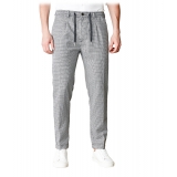 Cruna - Mitte Trousers in Fresh Wool - 562 - Medium Grey - Handmade in Italy - Luxury High Quality Pants