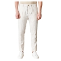 Cruna - Mitte Trousers in Cotton - 533 - Beige - Handmade in Italy - Luxury High Quality Pants