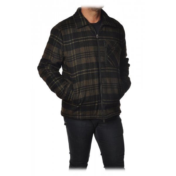 Woolrich -  Giacca a Camicia Timber Imbottita - Verde/Nero - Giacca - Luxury Exclusive Collection
