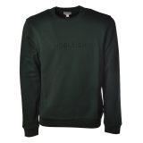 Woolrich -  Felpa Girocollo a Manica Lunga - Verde - Luxury Exclusive Collection