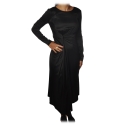 Patrizia Pepe - Long Dress with Long Sleeve - Black - Dress - Made in Italy - Luxury Exclusive Collection