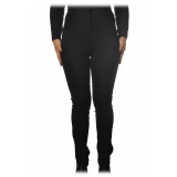 Patrizia Pepe - High Waist Slim Trousers - Black - Trousers - Made in Italy - Luxury Exclusive Collection