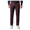 Cruna - New Town Trousers in Pied-de-Poule Wool - 482 - Bordeaux - Handmade in Italy - Luxury High Quality Pants
